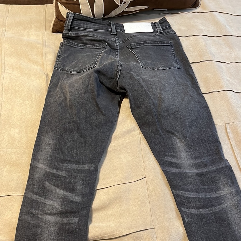 Grey Ripped Skinny Jeans - Picture 3 of 6